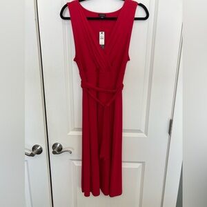 NWT Talbots red sleeveless dress